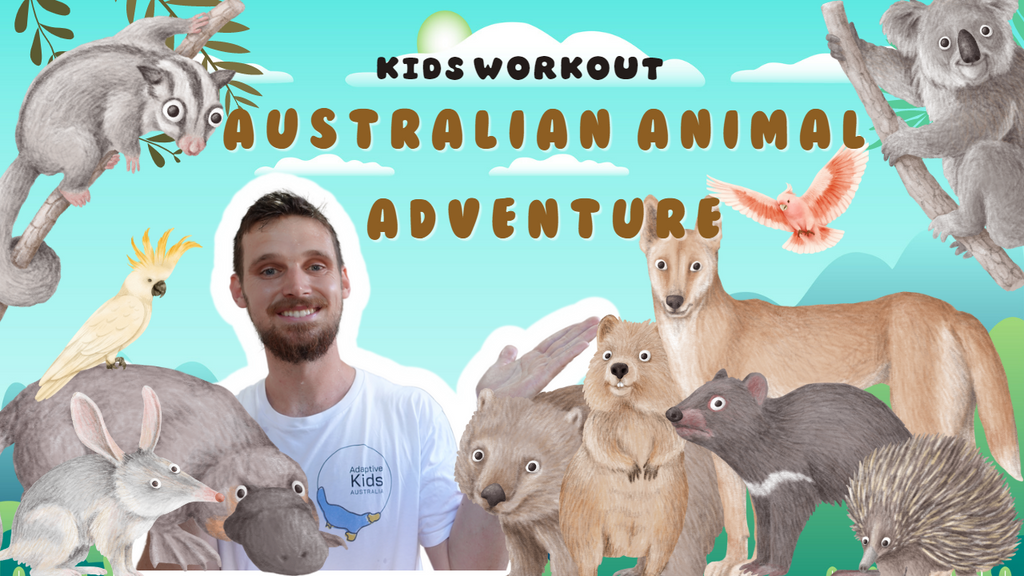 Australian Animals Alphabet Adventure - Kids Workout!